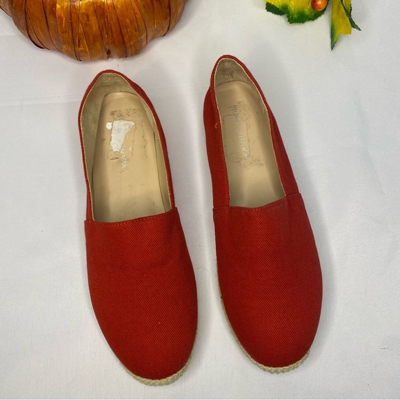 Stuart Weitzman Mykonos Twill Espadrilles In Red Size 6 - Picture 2 of 14